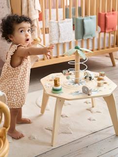 Spielzeug-Baby-Tasten & Greifen-Kinder Activity-Tisch „Pandafreunde“, Holz FSC