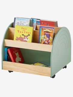 Kinderzimmer-Kinderzimmer Bücherregal auf Rollen REGENBOGEN