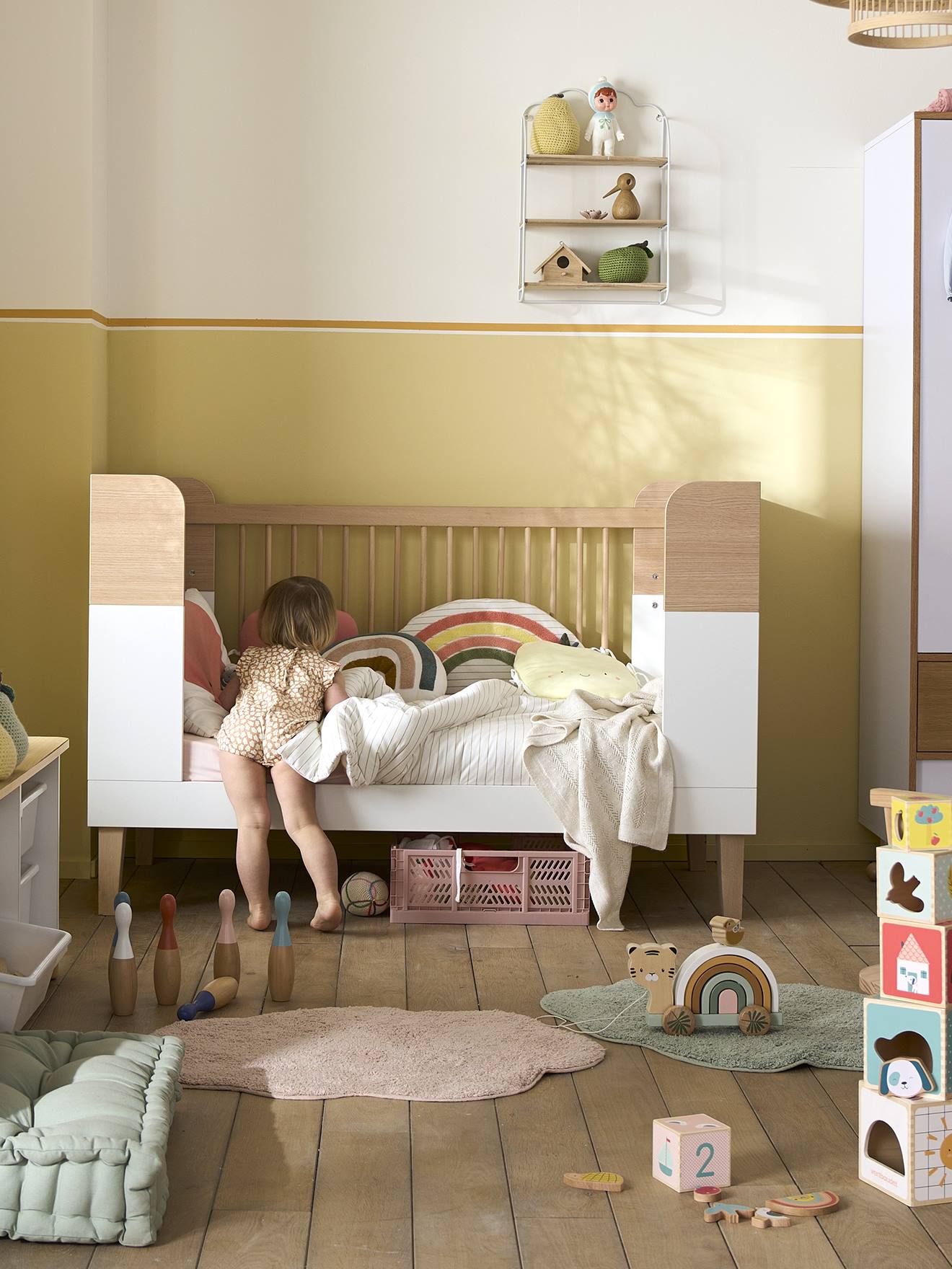 Thumbnail - Mitwachsendes Babybett MOKA 70x140cm