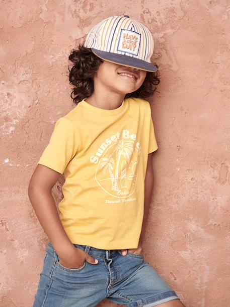 3er-Pack Jungen T-Shirts BASIC Oeko-Tex - pack braun+pack gelb+pack grün+pack rot - 22