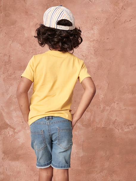 3er-Pack Jungen T-Shirts BASIC Oeko-Tex - pack braun+pack gelb+pack grün+pack rot - 24