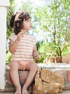 Babymode-Baby-Set: T-Shirt, Shorts & Kopftuch