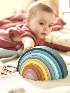 Spielzeug-Baby-Tasten & Greifen-Stapel-Regenbogen aus Silikon