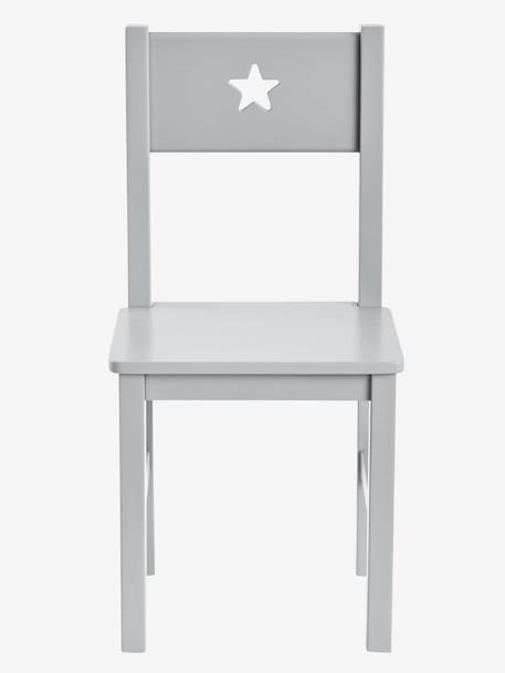 Kinderstuhl SIRIUS, Sitzhöhe 30 cm - grau+weiß - 2