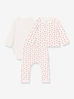 Babymode-Baby-Sets-Baby-Set für Neugeborene PETIT BATEAU, Bio-Baumwolle Oeko-Tex