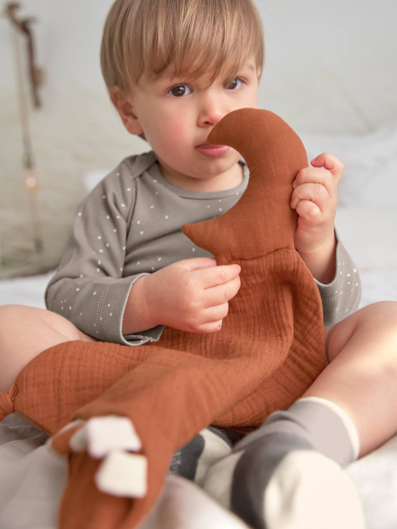 Baby Schmusetuch aus Bio-Baumwolle LÄSSIG