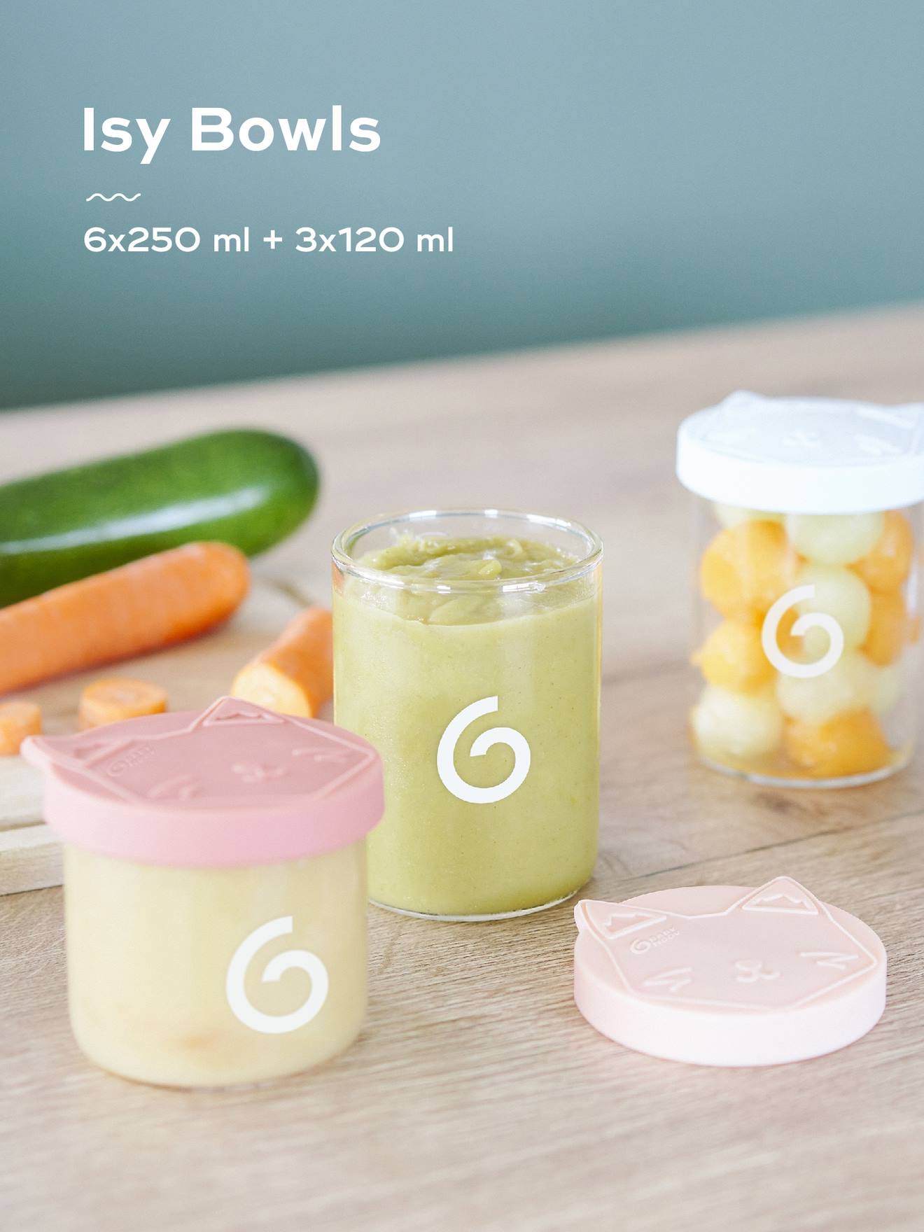 Thumbnail - 6 Breigläser ISY BOWLS BABYMOOV 250+120 ml
