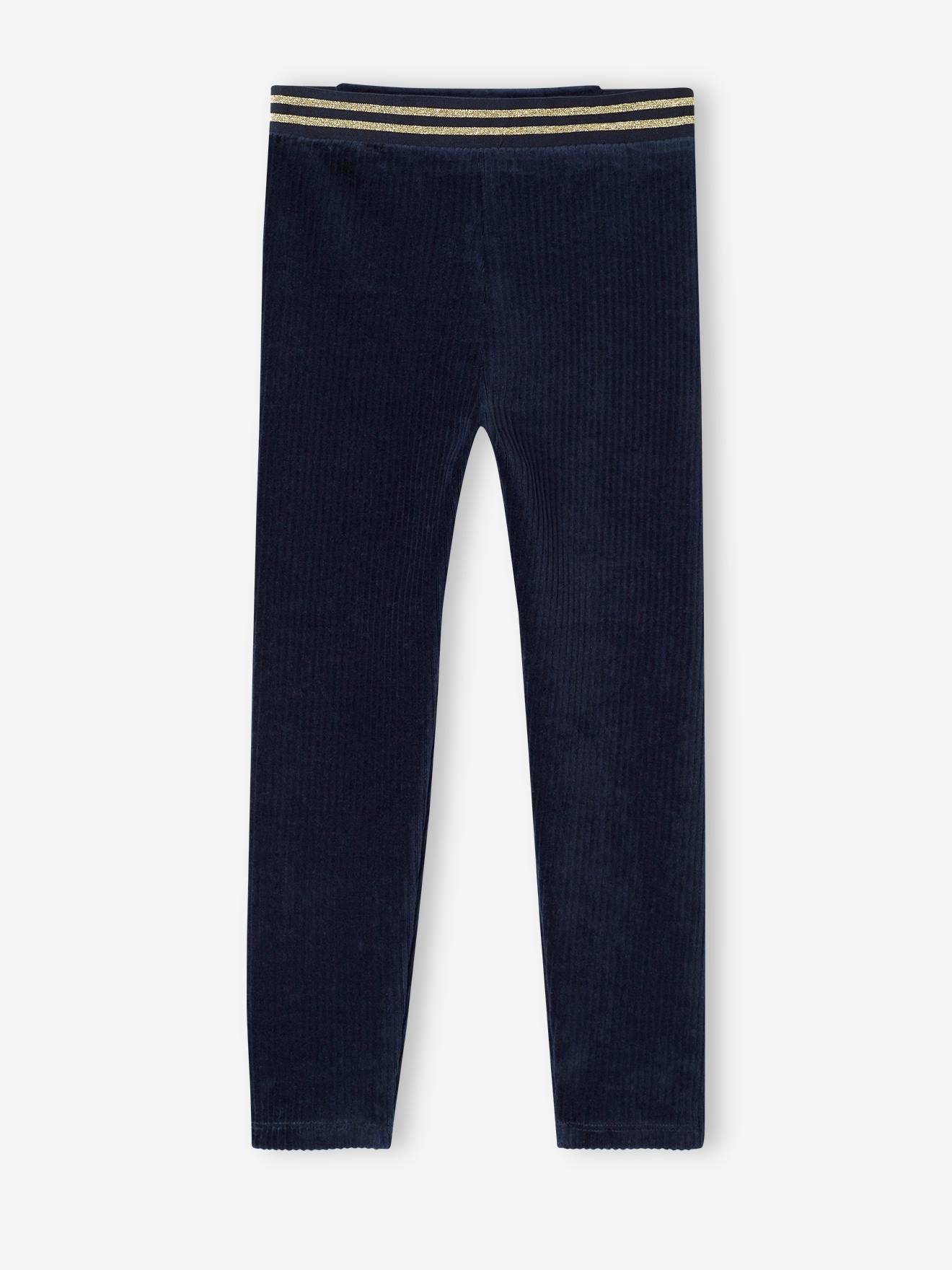 Mädchen Cord-Leggings