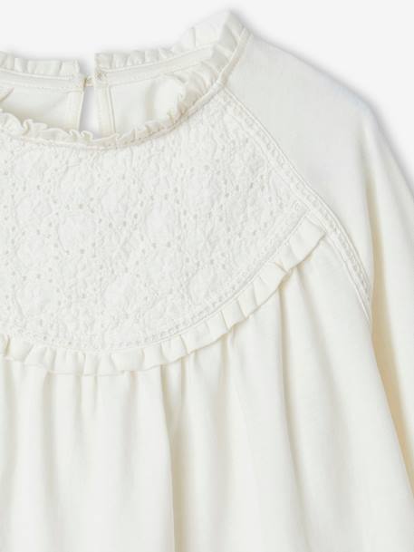 Festliche Mädchen Bluse Mit Plisseefalten In Gold Produktbild-Vorschau 11