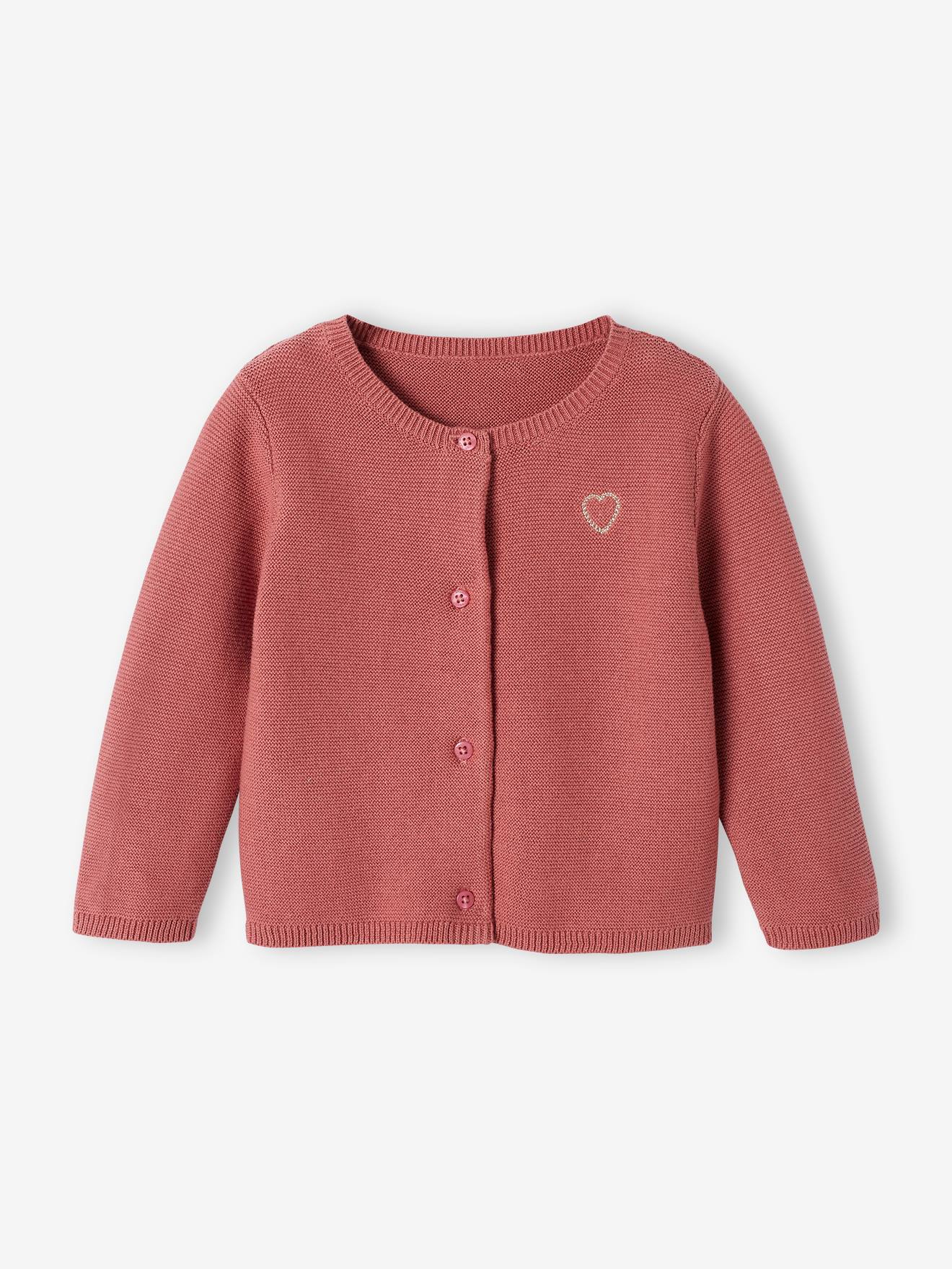 Baby Strickjacke Herz BASIC
