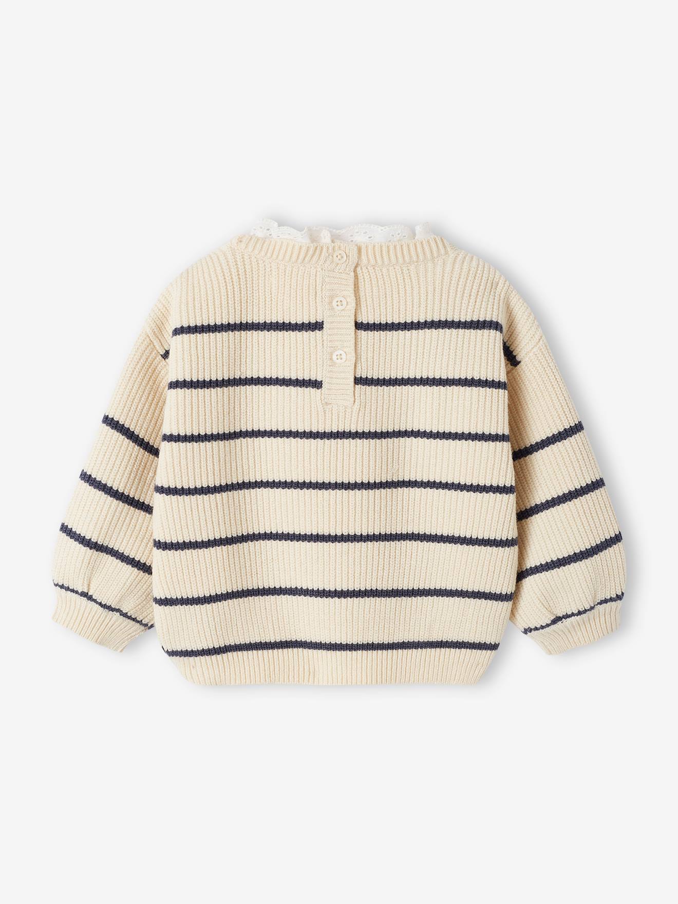 Thumbnail - Baby Pullover mit Volantkragen Mama-Tochter-Capsule