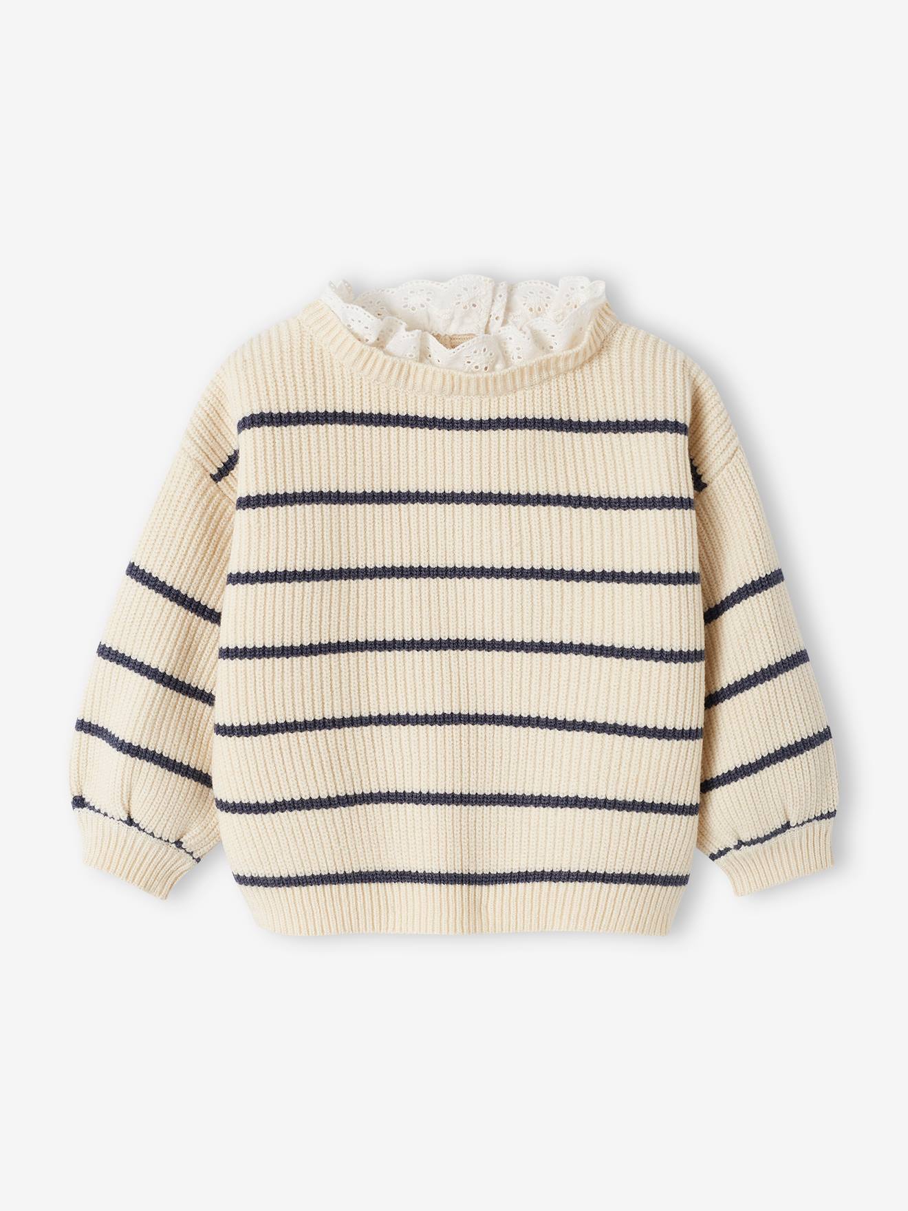 Thumbnail - Baby Pullover mit Volantkragen Mama-Tochter-Capsule