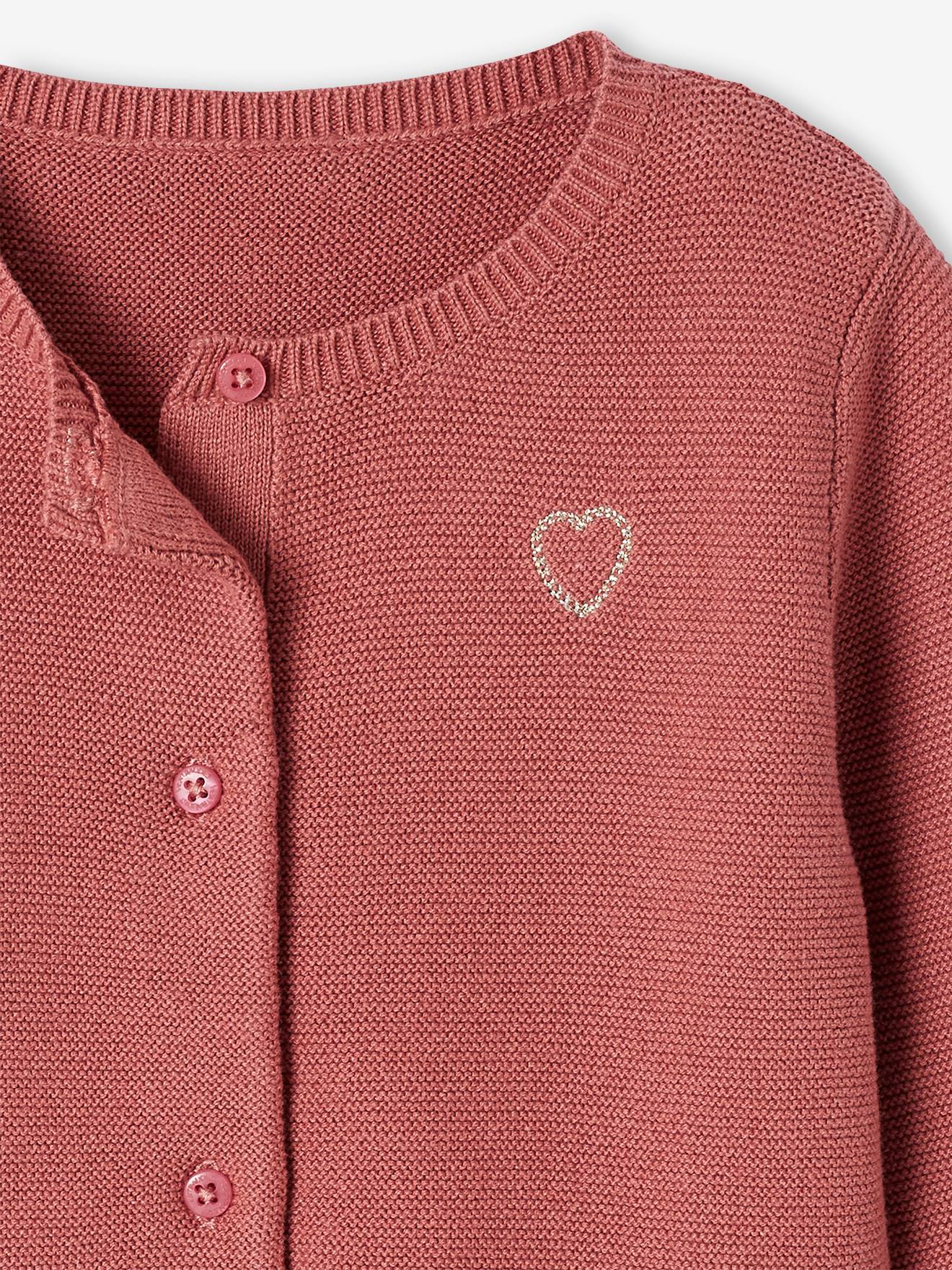 Thumbnail - Baby Strickjacke Herz BASIC