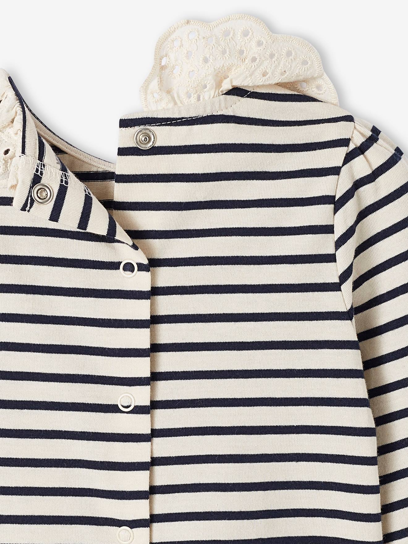 Thumbnail - Baby Shirt mit besticktem Kragen