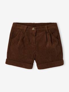 Maedchenkleidung-Mädchen Shorts aus Cord, Bundweite verstellbar