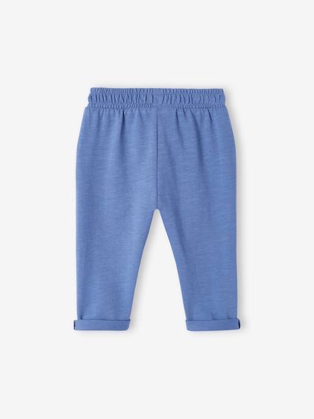 Sweathose für Jungen Baby  BASIC Oeko-Tex - dunkelblau+dunkelrosa+graublau+graugrün+hellblau+hellgrau meliert+karamell - 2