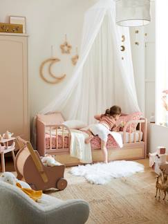 -Mitwachsendes Babybett POESIE, Schublade mit Rattan