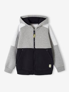 Jungenkleidung-Pullover, Strickjacken, Sweatshirts-Sweatshirts-Jungen Kapuzensweatjacke