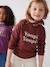 Mädchen Sweatshirt BASIC - blau-les copines+pflaume+pudrig rosa+rosa+schokolade+smaragdgrün+violett - 20