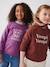 Mädchen Sweatshirt BASIC - blau-les copines+pflaume+pudrig rosa+rosa+schokolade+smaragdgrün+violett - 33