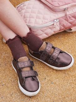 Kinderschuhe-Mädchenschuhe-Mädchen Sneakers mit Klettverschluss, Anziehtrick