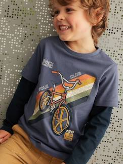 Jungenkleidung-Shirts, Poloshirts & Rollkragenpullover-Shirts-Jungen 2-in-1-Shirt Oeko-Tex