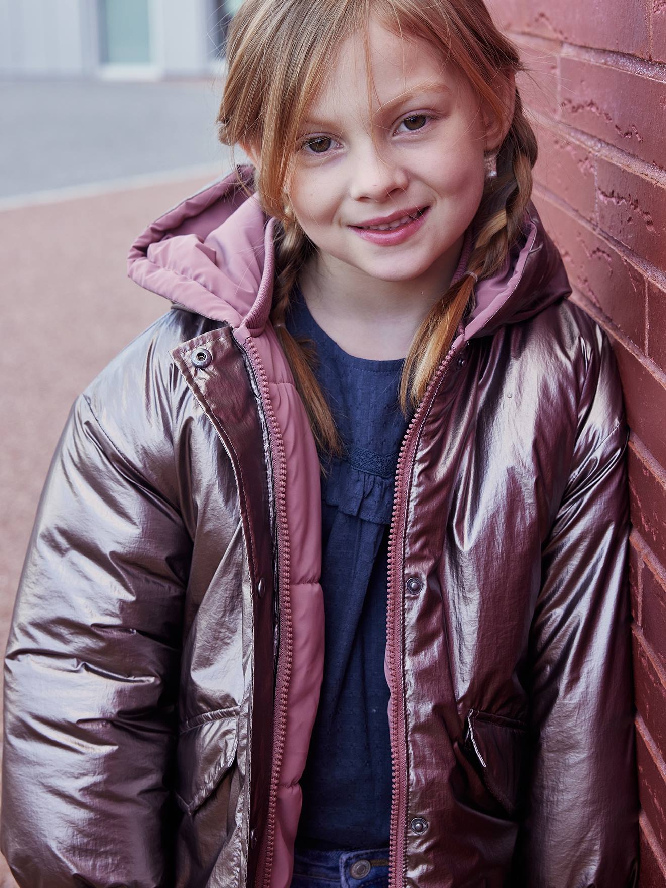 Vertbaudet Mädchen Winterjacke - Wattiert Mit Recycling-Polyester