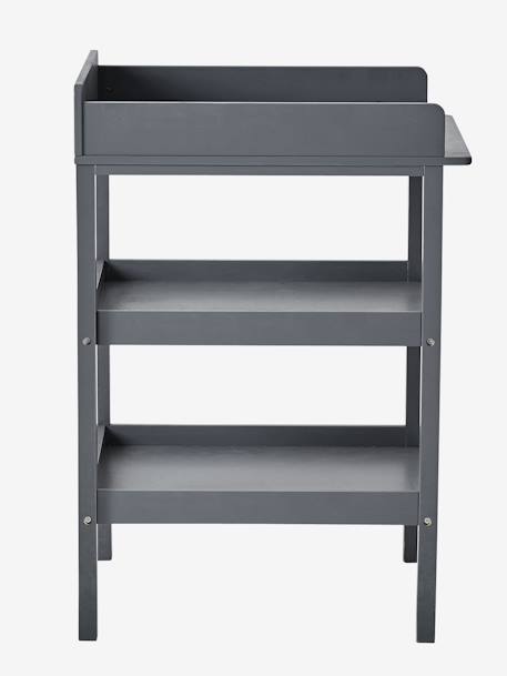 Wickeltisch mit 2 Ablagen - grau+weiß - 9