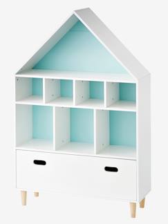 Kinderzimmer-Aufbewahrung-Spielzeugkisten & Truhen-Kinderzimmer Regal in Hausform „Maison“