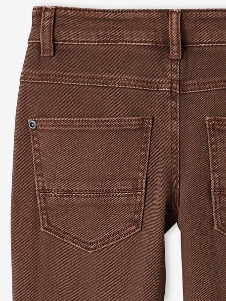 Jungen Slim-Fit-Hose, Hüftweite SLIM, Bundweite verstellbar beige+blau+grün+nachtblau+schokolade+terrakotta farbe 21