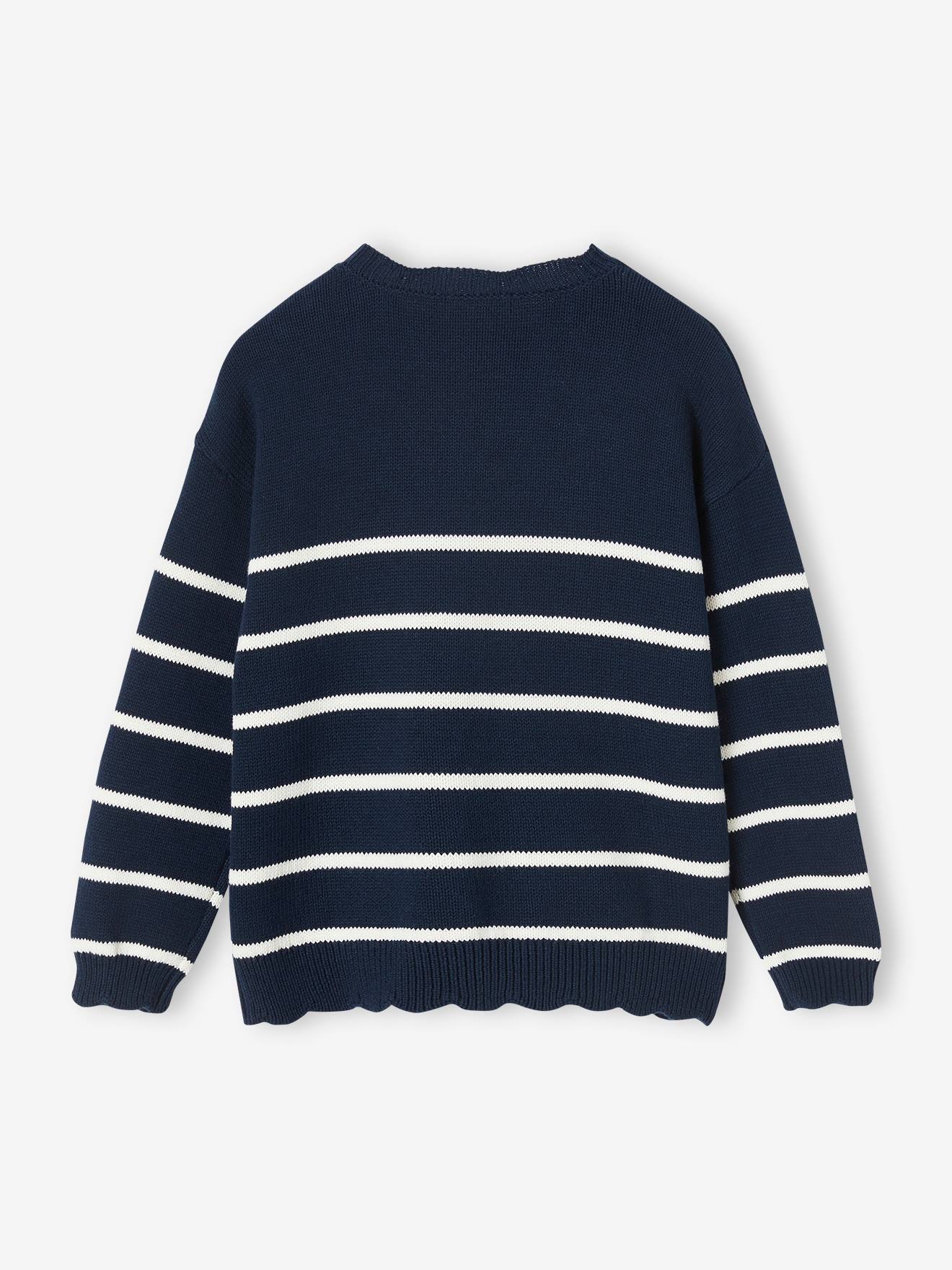 Thumbnail - Mädchen Ringelpullover