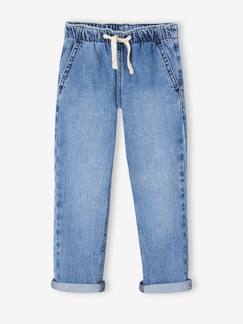 Jungenkleidung-Weite Jungen Jeans mit Schlupfbund