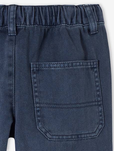 Jungen Hose mit Schlupfbund Oeko-Tex, Bundweite verstellbar moosgrün+nachtblau 8