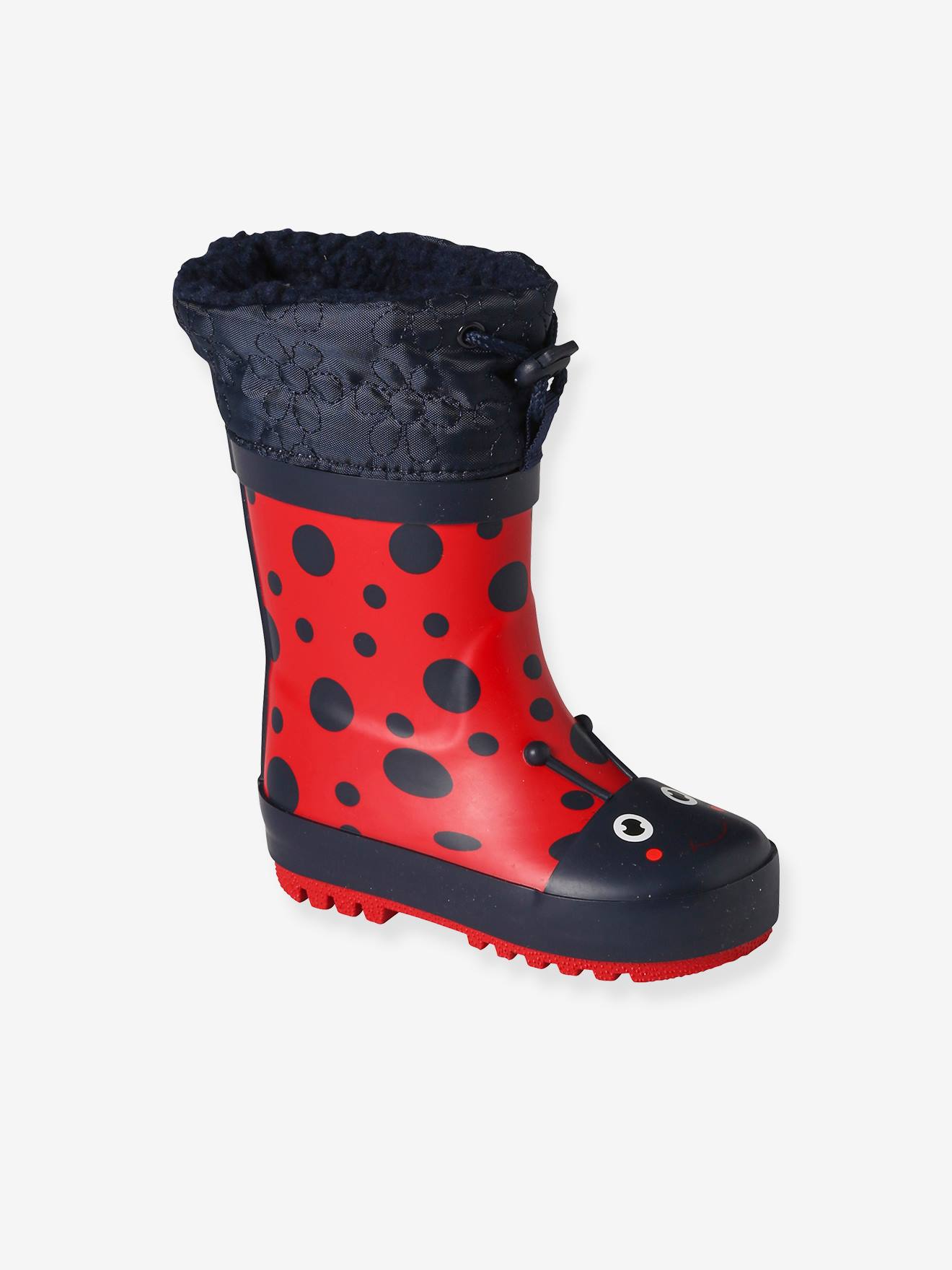 Warme Baby Gummistiefel Marienkäfer