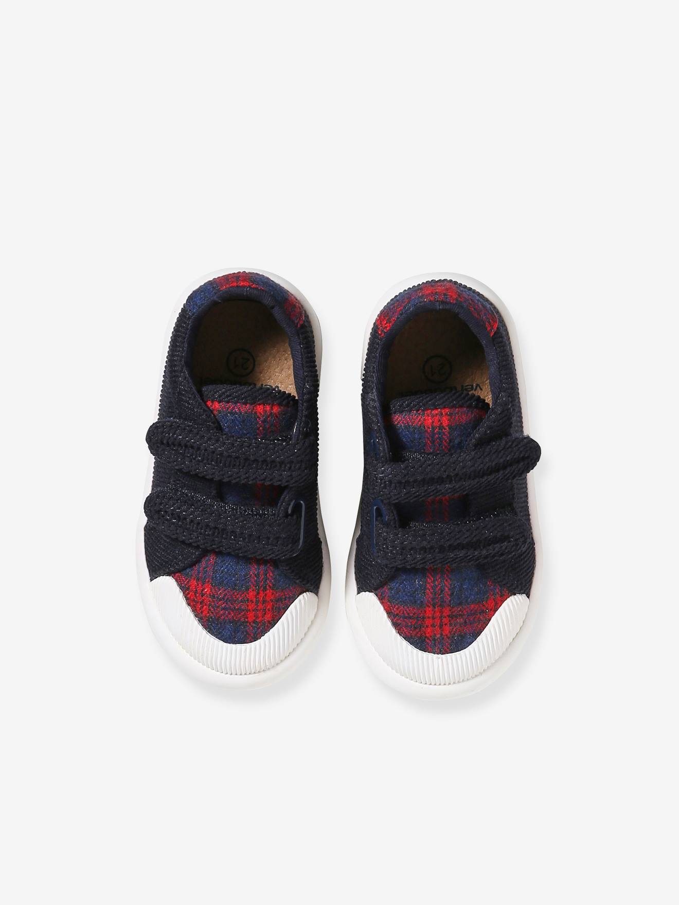 Thumbnail - Baby Stoff-Sneakers mit Klettverschluss