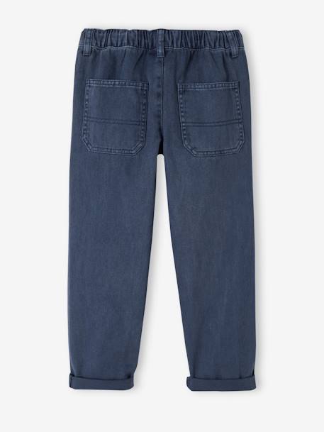 Jungen Hose mit Schlupfbund Oeko-Tex, Bundweite verstellbar moosgrün+nachtblau 6