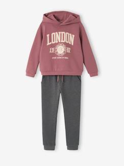 Maedchenkleidung-Pullover, Strickjacken & Sweatshirts-Mädchen Sport-Set: Sweatshirt & Jogginghose