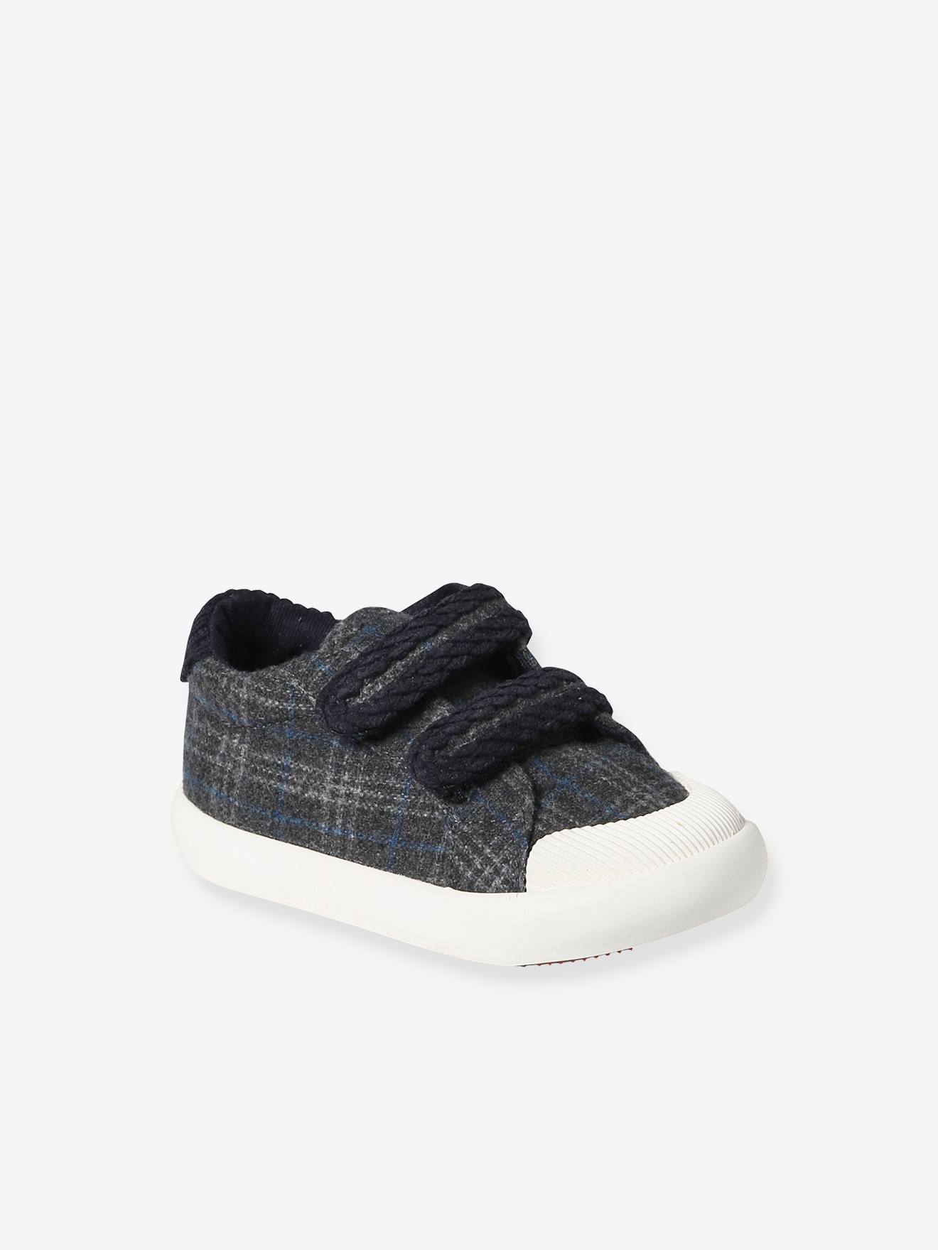 Baby Stoff-Sneakers mit Klettverschluss