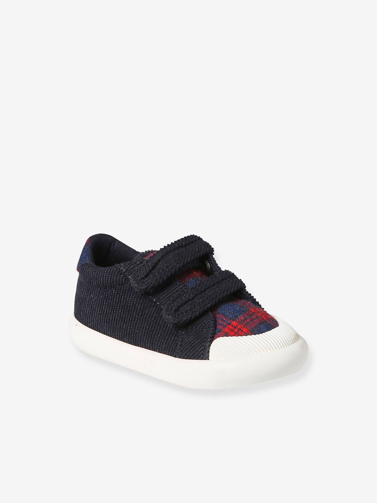 Baby Stoff-Sneakers mit Klettverschluss