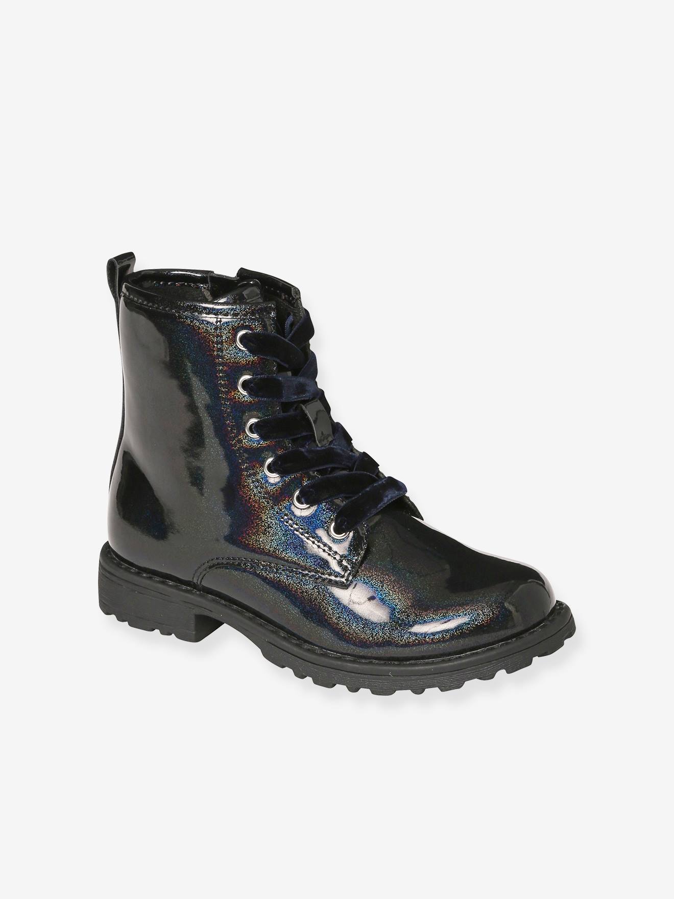 Mädchen Schnürboots mit Reißverschluss
