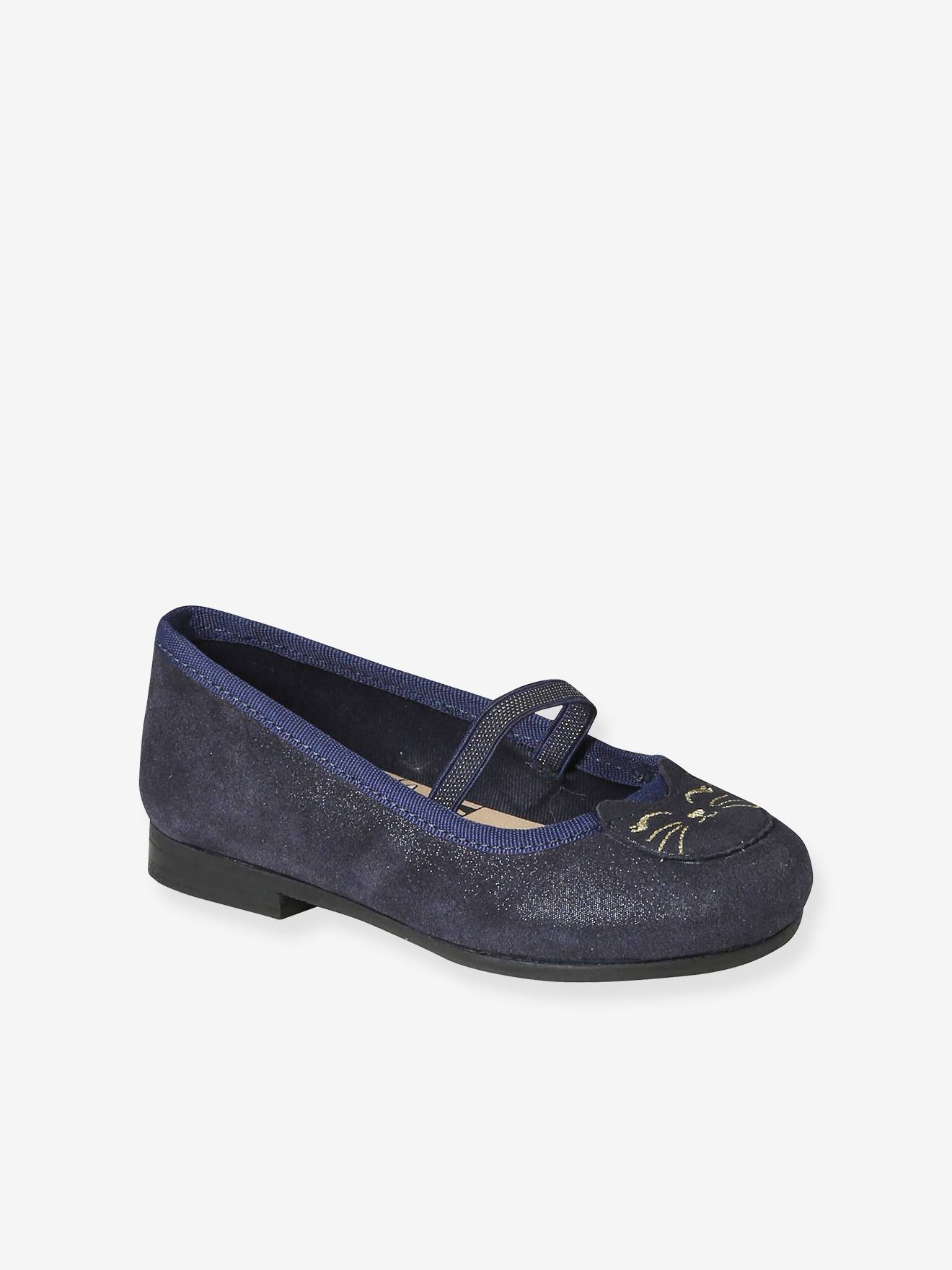 Mädchen Ballerinas mit Anziehtrick blau Gr. 26 von vertbaudet