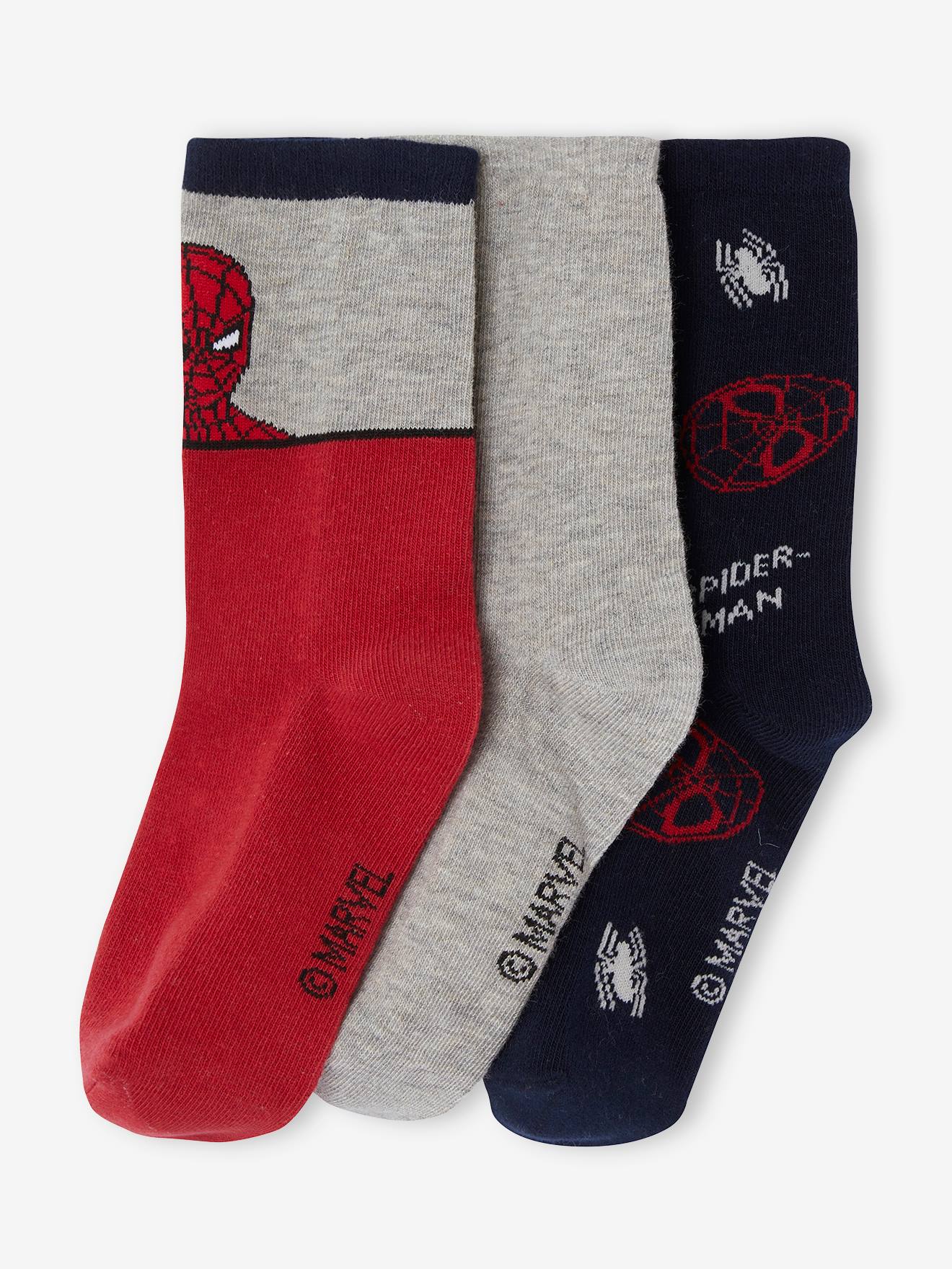 3er-Pack Kinder Socken MARVEL SPIDERMAN rot Gr. 27/30