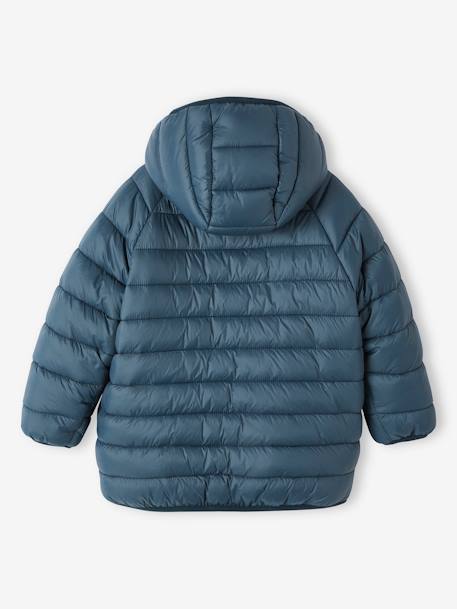 Jungen Wende-Steppjacke mit Teddyfleece, Recycling-Polyester-Wattierung marine+tannengrün 16