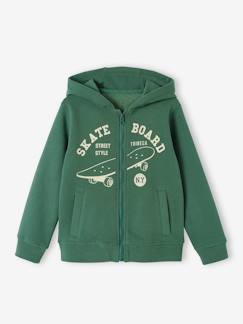 Jungenkleidung-Jungen Kapuzensweatjacke, Skater BASIC Oeko-Tex