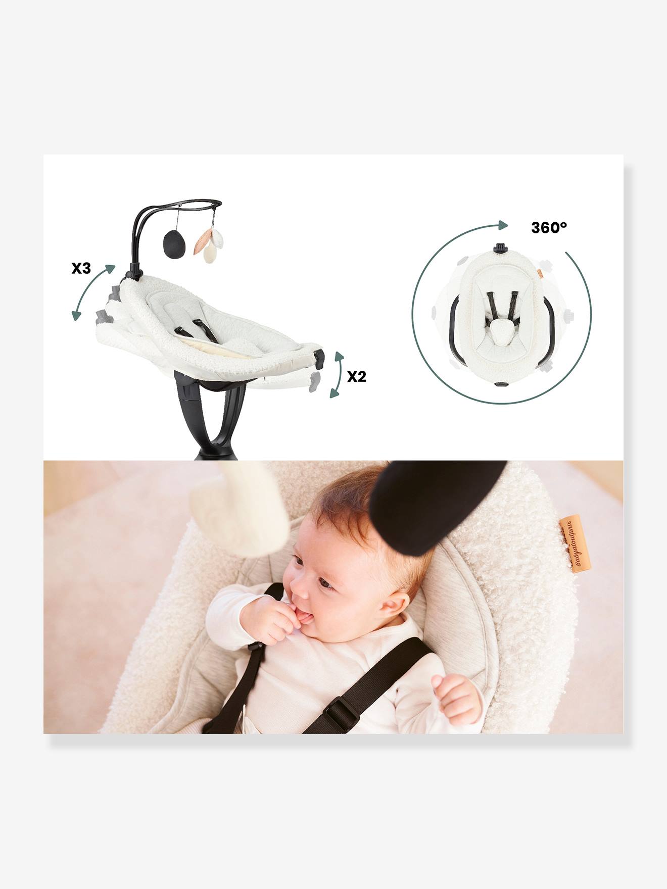 Thumbnail - Elektronische Baby Wippe SWOON EVOLUTION CURL BABYMOOV