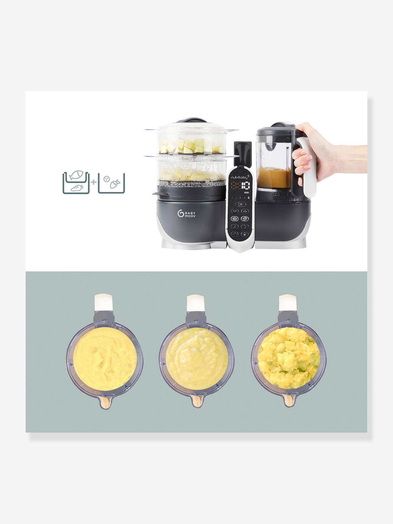 Thumbnail - 6-in-1 Babynahrungszubereiter NUTRIBABYBeikost BABYMOOV