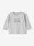 Baby Shirt MON PETIT CAPITAINE, personalisierbar - aqua+wollweiß - 1