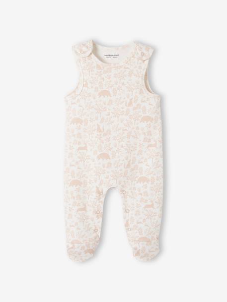 Baby-Set: Strampler, Body & Schmusetuch, Bio-Baumwolle jeansblau+pudrig rosa 11