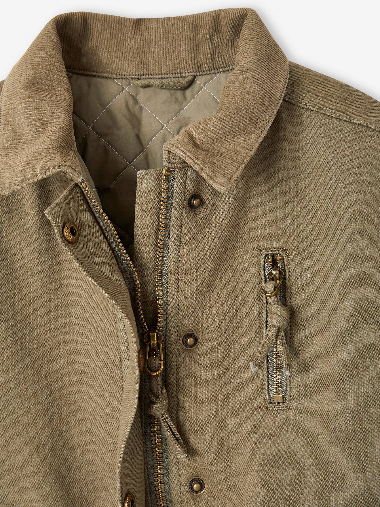 Thumbnail - Gesteppte Mädchen Jacke mit Stickerei hinten