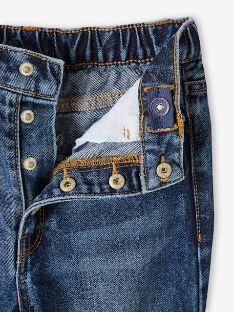 Mädchen Mom-Fit-Jeans, WATERLESS Hüftweite REGULAR - blue stone+double stone+jeansblau - 20